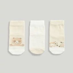 Unisex Pack of 3 Meercat Print Socks-image-37