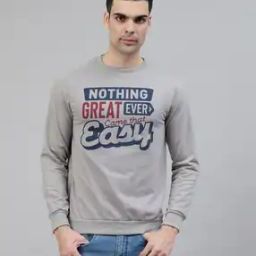 Men Typographic Print Regular Fit Sweatshirt-picture-31