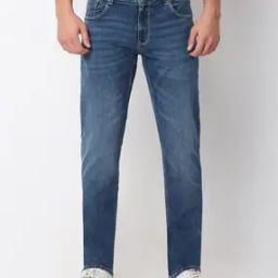 Men Mid-Wash Ricardo Straight Fit Jeans-image-31