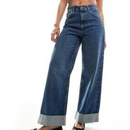 Women Lightly Washed High-Rise Dad Jeans-image-63