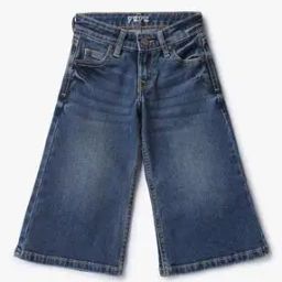 Lightly Washed Wide-Leg Jeans-image-90