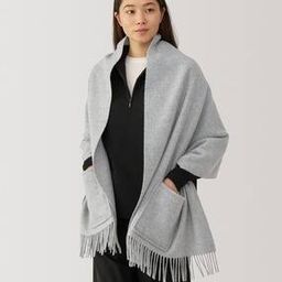 Wool Large Stole with Pocket-image-39