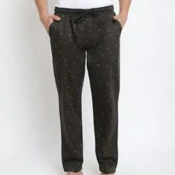 Athleisure Allover Print & Drawstring Waist Pyjamas-image-98