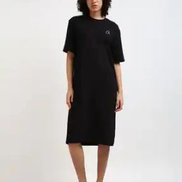 Embroidered CK Long T-Shirt Dress-image-30