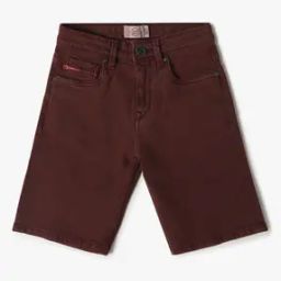 Boys Regular Fit Denim Shorts-picture-1