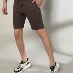 Men Regular Fit Shorts with Drawstring Waist-image-54