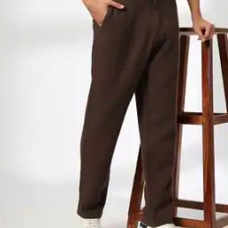 Men Slim Fit Flat-Front Trousers-picture-21