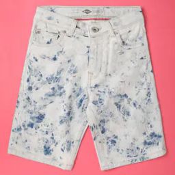Crinkled Wash Flat-Front Shorts-picture-20