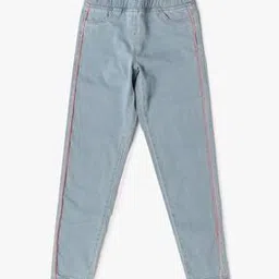 Girls Lightly Washed Slim Fit Jeggings-image-9