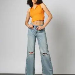 Women High-Rise Wide-Leg Jeans-image-33