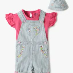 Striped Dungaree Set-picture-32