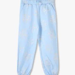 Girls Glitter Floral Print Jogger Pants-image-4