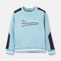 Brand Print Round-Neck Sweatshirt-image-81