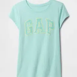 Girls Brand Print Relaxed Fit Cotton Round-Neck T-Shirt-image-94
