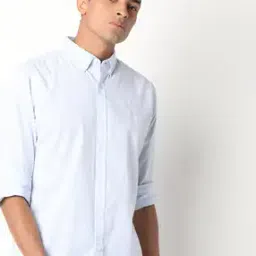 united colors of benetton Striped Shirt with Button-Down Collar-picture-30