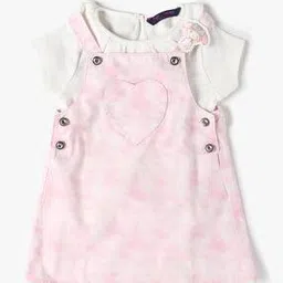 inf frendz Girls Ribbed T-Shirt & Dungaree Set-picture-6