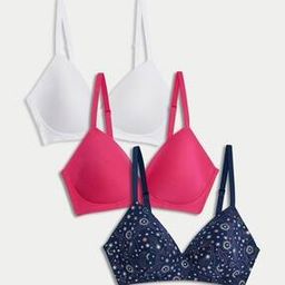 Women Pack of 3 Non-Wired T-Shirt Bras-image-53