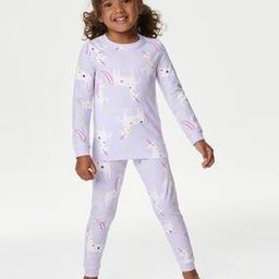 Girls Unicorn Print Sweatshirt & Joggers Set-picture-22