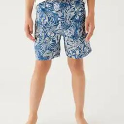 Boys Tropical Print Swim Shorts-image-57