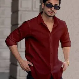 Men Regular Fit Shirt with Spread Collar-image-68
