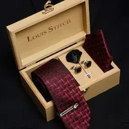 louis stitch Men Ethnic Self-design Tie-picture-24