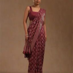 soch Women Printed Saree with Contrast Border-picture-17