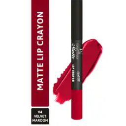Matte Lip Crayon - 04 Velvet Maroon-9