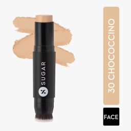 sugar Ace Of Face Foundation Stick with Inbuilt Brush - 30 Chococcino image 1