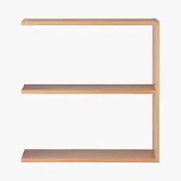 Stacking Shelf Wide Type Additional 2 Oak Shelves-10