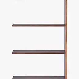 Stacking Shelf Wide Type Additional 3 Shelves Walnut-0