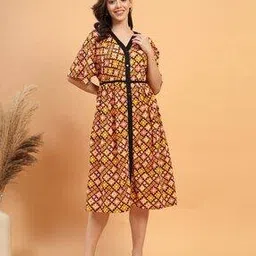 zelena Women Floral Shirt Dress-picture-33