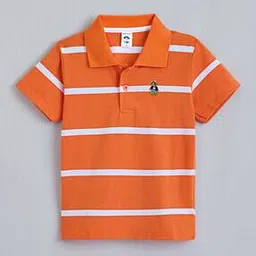hopscotch Boys Striped Slim Fit Polo T-Shirt-picture-27