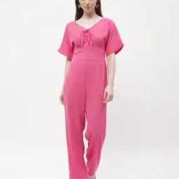Women Jumpsuit with Insert Pockets-image-2