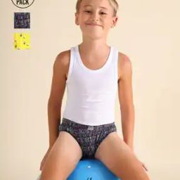 Pack of 3 Mid-Rise Pure Cotton Briefs- EKB02-image-82