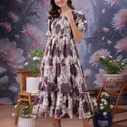 Women Printed Fit and Flare Dress-image-20