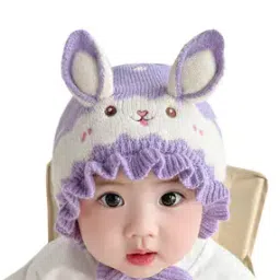 babymoon Girls Embroidered Beanie with Tie-Up-picture-40