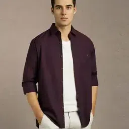 louis philippe Men Slim Fit Shirt with Spread Collar-picture-11