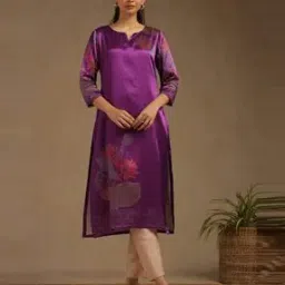 soch Women Round Neck Floral Kurta-picture-4