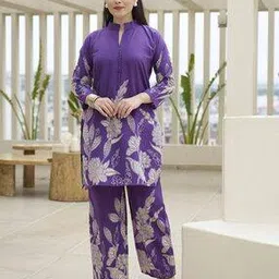 kiana house of fashion Women Floral Print 2-Piece Co-Ord Set-picture-13