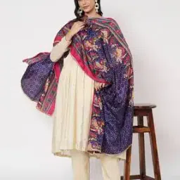 akshadeep Women Kalamkari Print Dupatta-picture-13