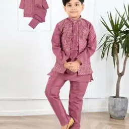 new gen Boys Embellished Sherwani Set-picture-0
