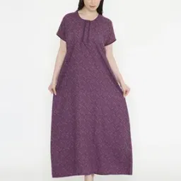 nightspree Women Checked Nighti with Short Sleeves-picture-25