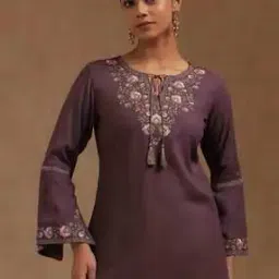 soch Women Embroidered Tunic with Full Sleeves-picture-8