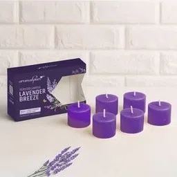 aromahpure Lavender Scented Votive Candles Set of 6 -picture-6