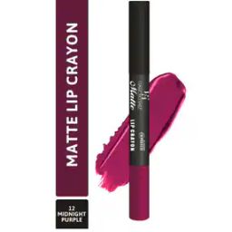 Matte Lip Crayon - 12 Midnight Purple-image-11