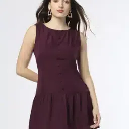 fyre rose Women Round-Neck Skater Dress-picture-0