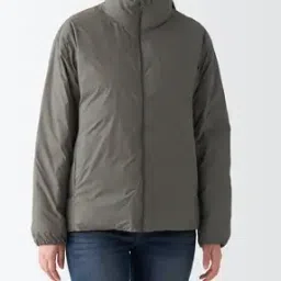 Nylon Lightweight Stand-Collar Down Jacket-image-78