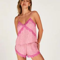 Vis Satin Lace Animal Shorts-image-53