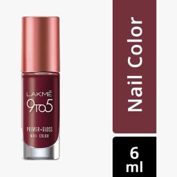 lakme 9 To 5 Primer & Gloss Nail Color Mulberry Bush image 1
