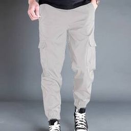 buda jeans co Men Relaxed Fit Cargo Pants with Flap Pockets -picture-4